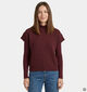 Deeluxe Original Adeline Bordeaux Trui met Korte Mouwen voor dames (382274)