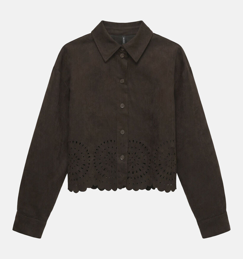 Vero Moda Kathy Donkerbruine Blouse voor dames (384478)