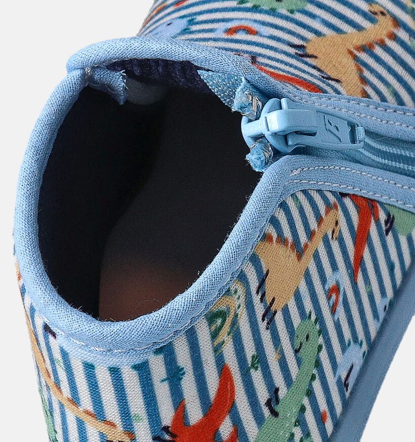 Milo et Mila Pantoufles en Bleu Clair pour filles, garçons (358490) - pour semelles orthopédiques