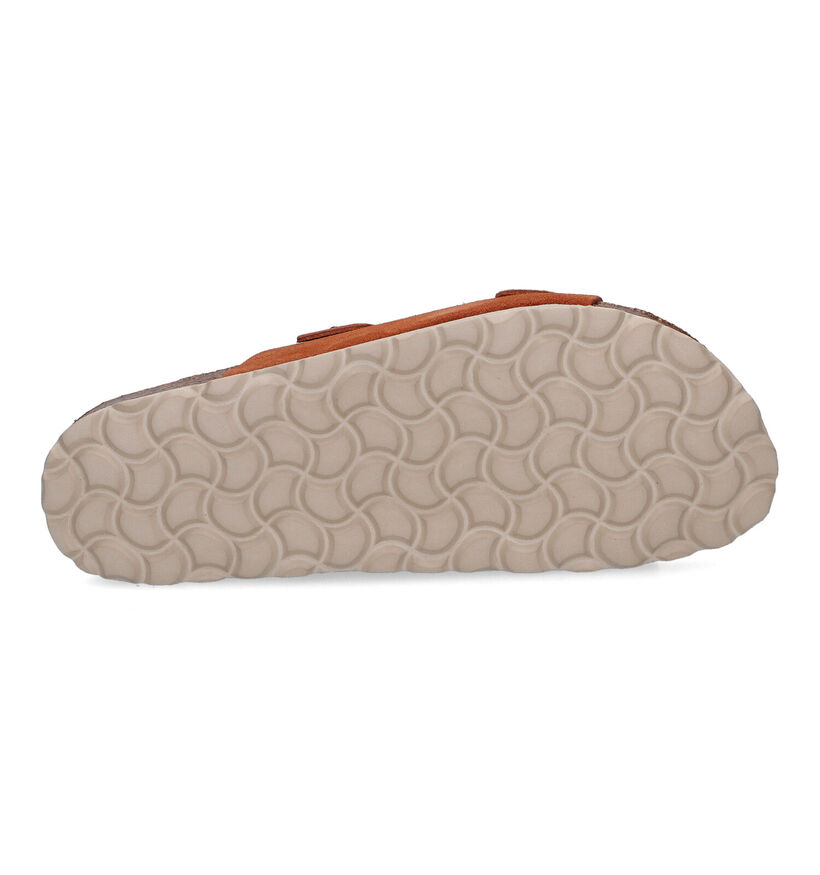 Signatur Cognac Slippers in daim (306240)