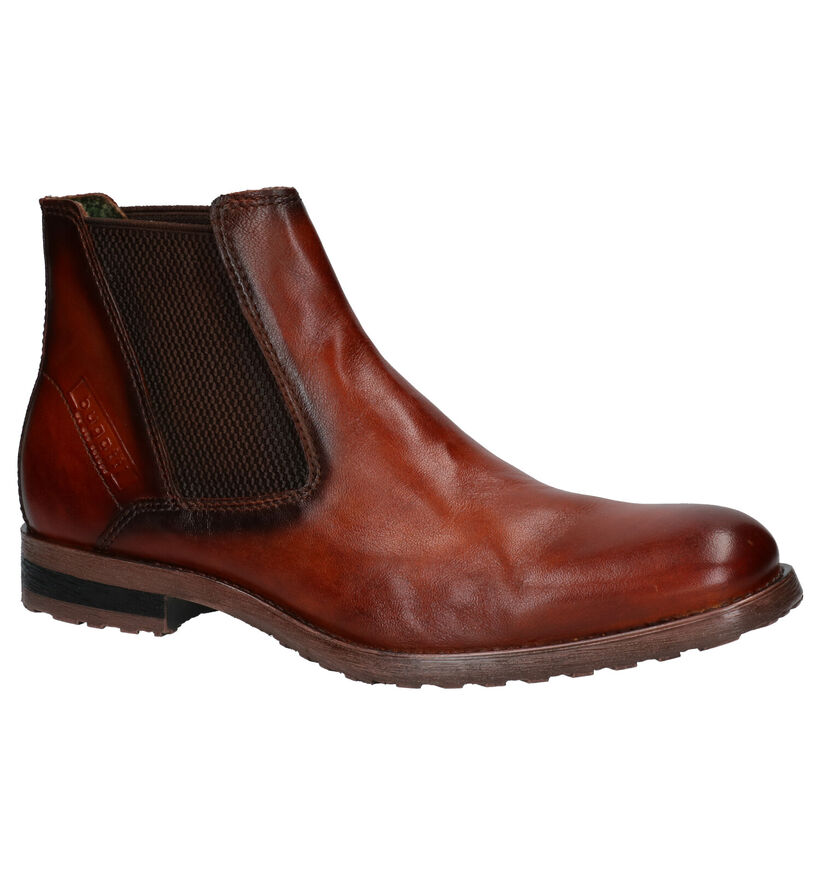 Bugatti Cognac Boots in leer (255345)