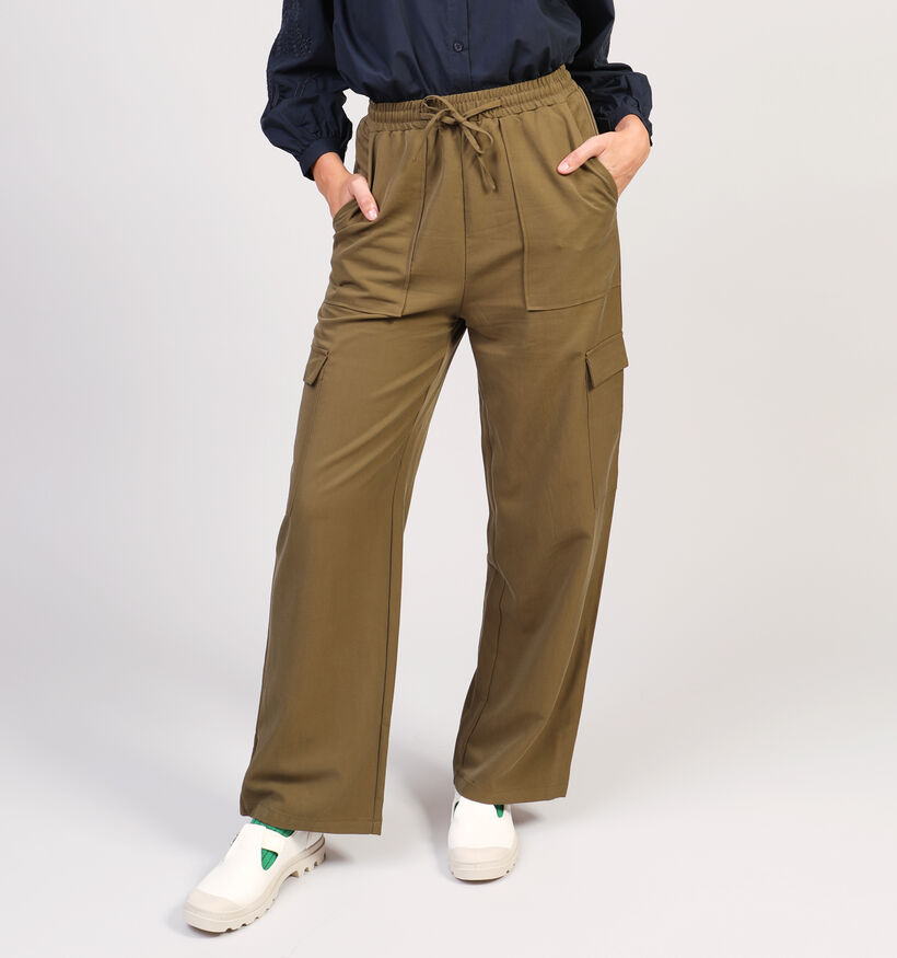 Orfeo Atalie Kaki Wijde broek voor dames (358556)