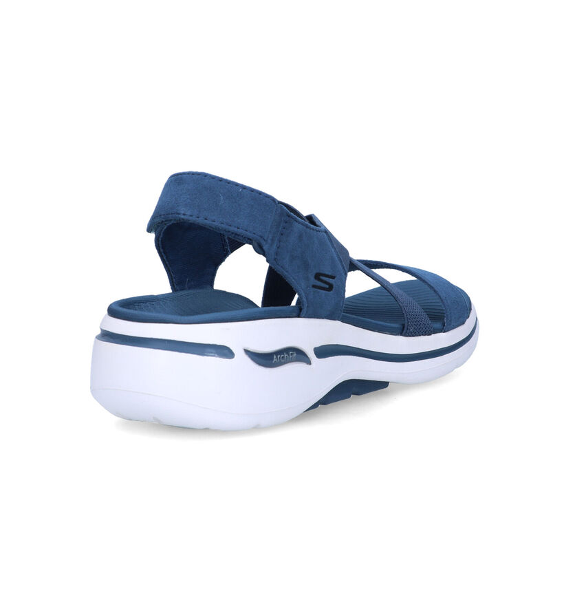 Skechers Go Walk Arch Fit Treasured Blauwe Sandalen voor dames (354728)