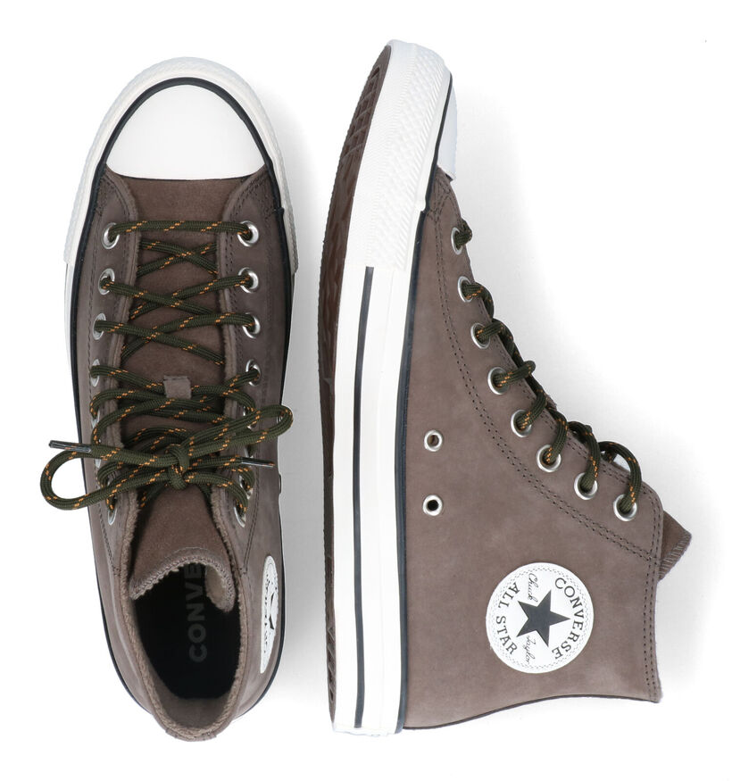 Converse CT All Star Hi Baskets en Khaki en nubuck (317291)