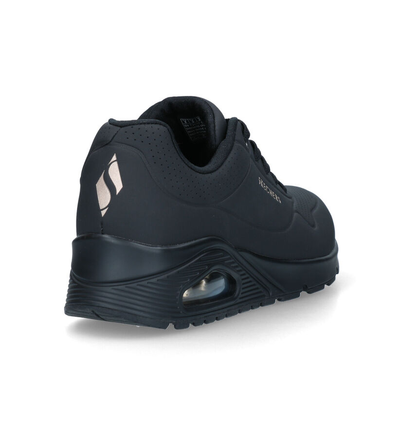 Skechers Uno Stand on Air Zwarte Sneakers voor dames (326235)
