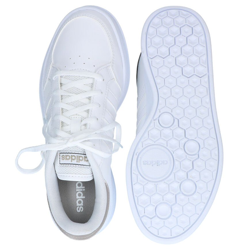 adidas Breaknet Witte Sneakers in kunstleer (290843)