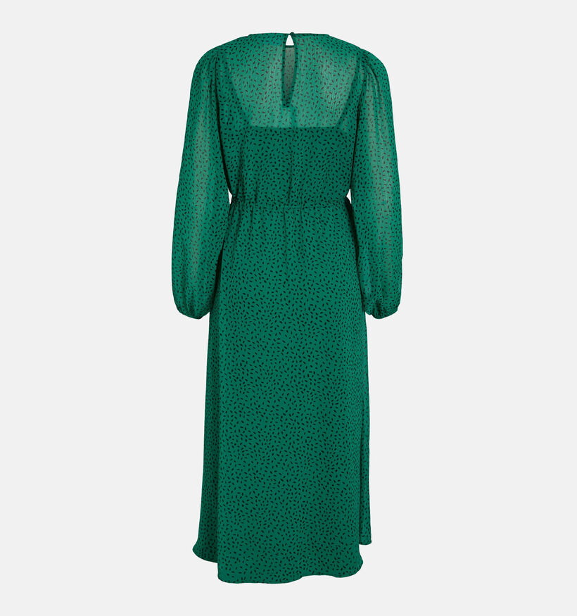 Vila Britanja Dot O-neck Groene Jurk voor dames (337683)