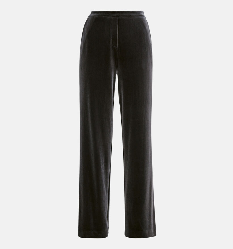 comma Grijze Glans Fluwele Broek (326497)