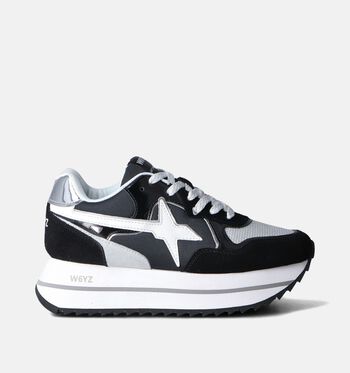W6YZ Low Baskets Noir/Blanc/Marron/Taupe/Bleu/Rose