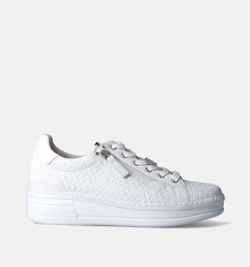 Gabor Chaussures à lacets en Blanc pour femmes (352088) - pour semelles orthopédiques