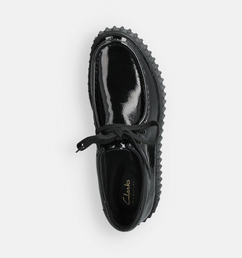 Clarks Torhill Bee Zwarte Lakschoenen voor dames (361956) - geschikt voor steunzolen