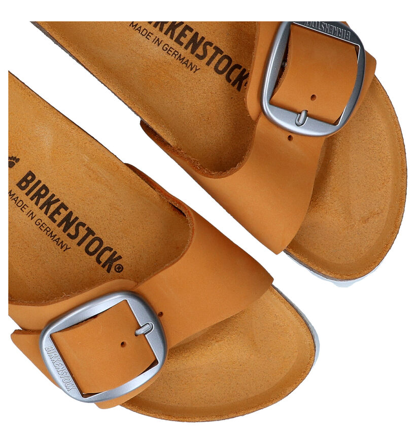 Birkenstock Madrid Big Buckle Zwarte Slippers in nubuck (322776)