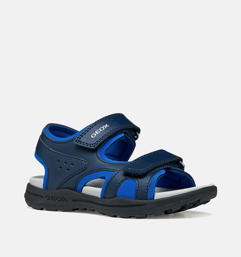 Geox J Vaniett Sandales en Bleu fonc&eacute; pour gar&ccedil;ons (368885)