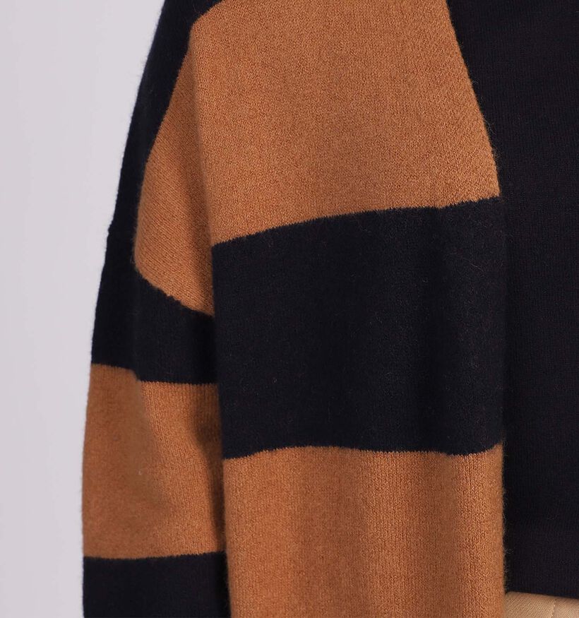 comma Gilet en Cognac/Noir (304382)