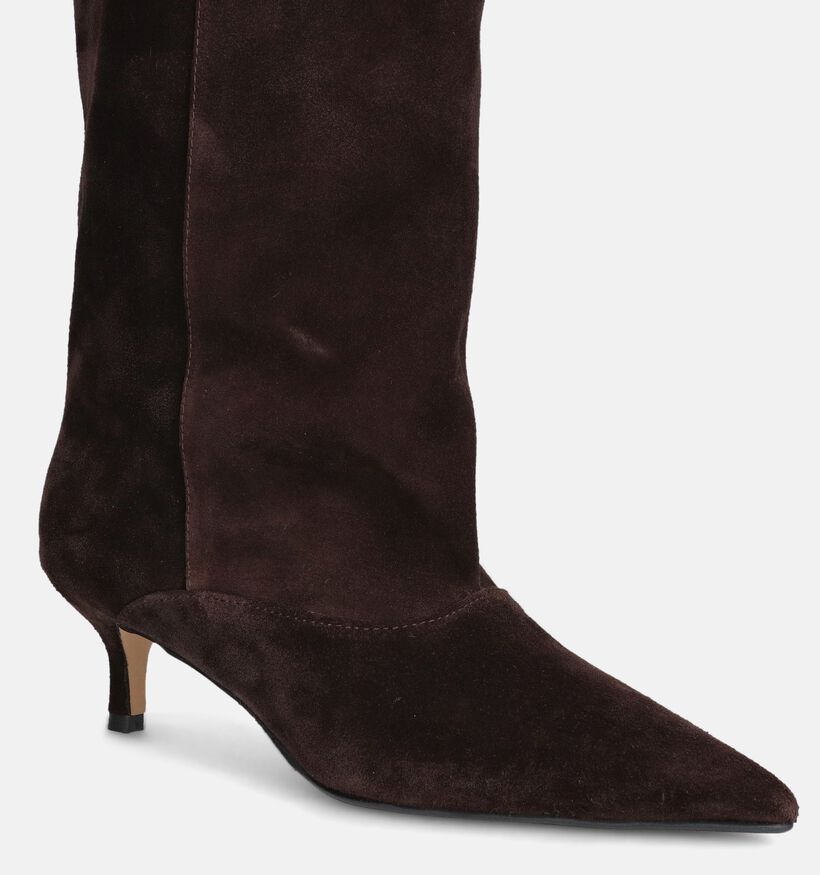 March23 Tosette Bottes hautes en Marron fonc&eacute; pour femmes (381088)