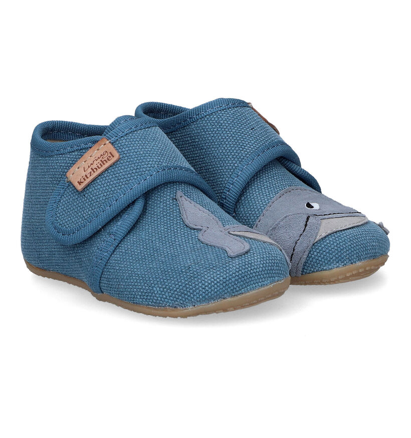 Living Kitzbühel Pantoufles pour bébé en Bleu clair pour garçons (309796)
