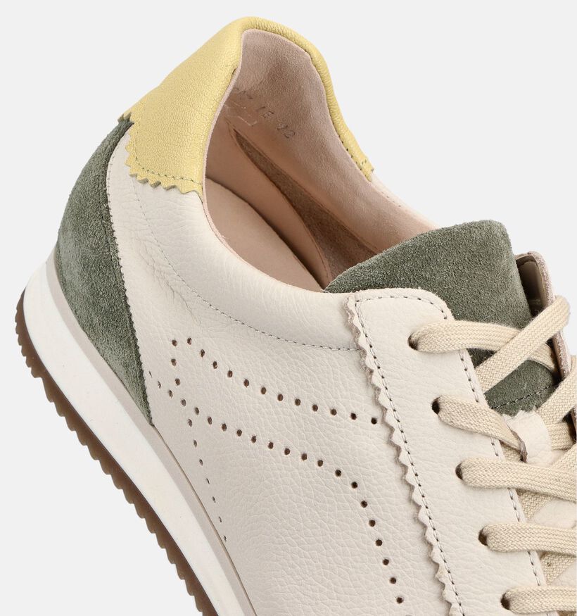 Gabor Ecru Geklede Sneakers voor dames (371149) - geschikt voor steunzolen