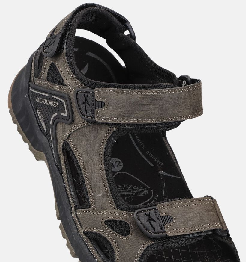 Allrounder Honduras Kaki Sandalen voor heren (370220) - geschikt voor steunzolen