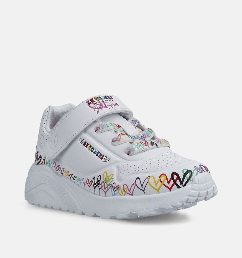 Skechers Uno Lite Witte Sneakers voor meisjes (367814)