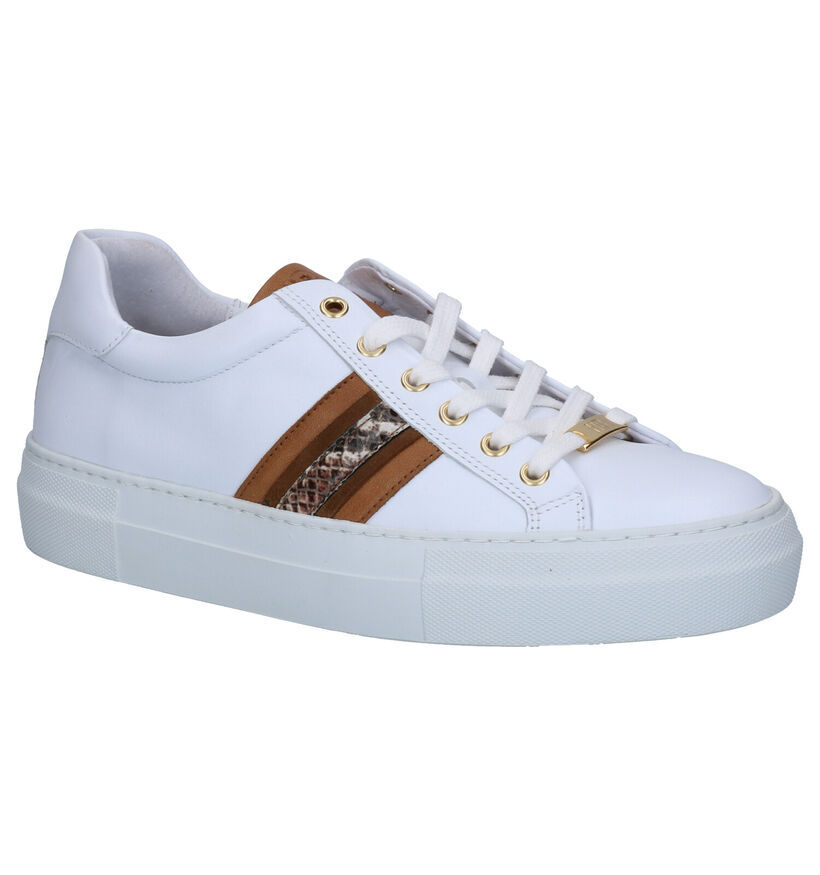 Hampton Bays Witte Sneakers in leer (275164)