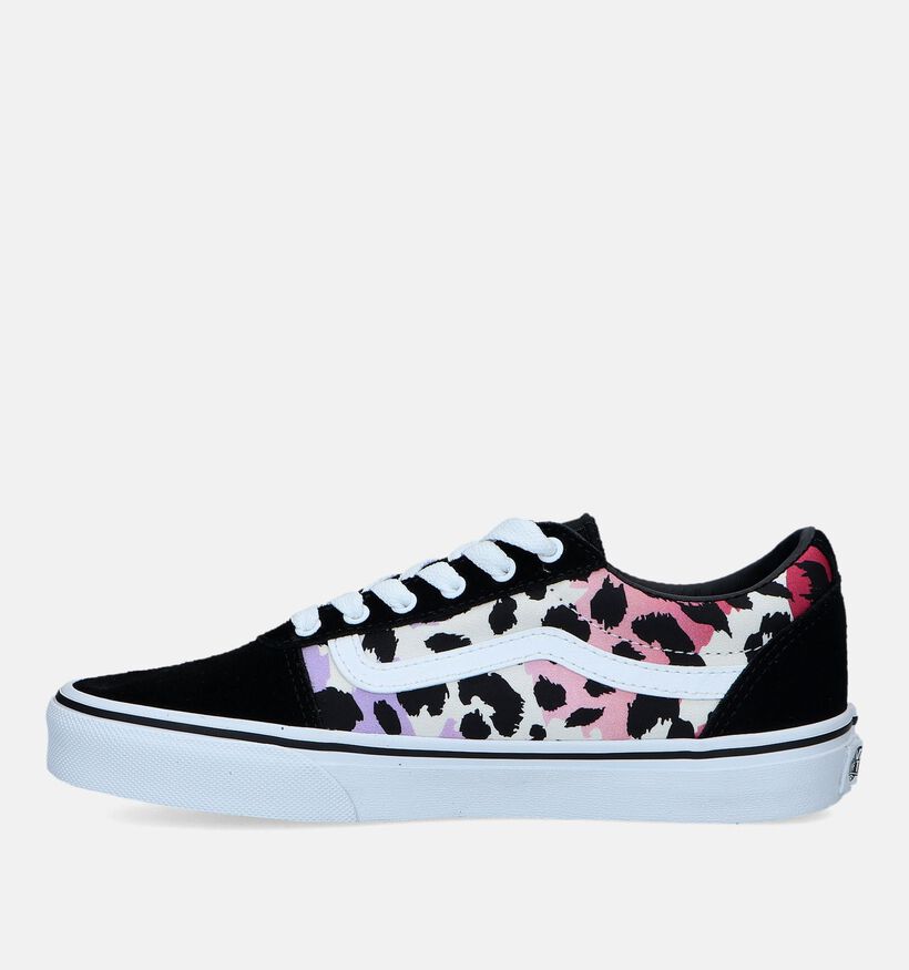 Vans Ward Animal Gradient Baskets de skate en Noir pour filles (327968)