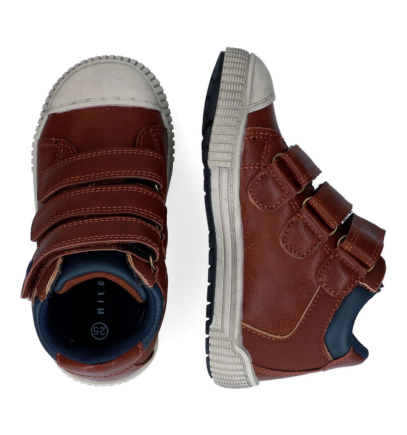 Milo & Mila Chaussures hautes en Cognac en simili cuir (297258)