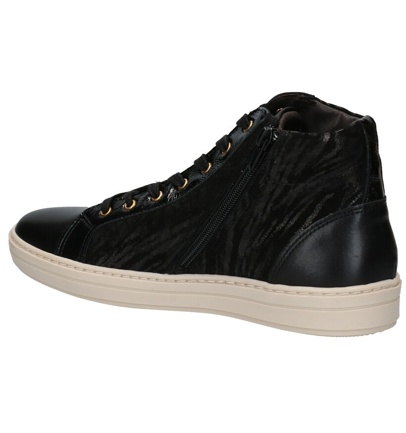 River Woods Eddie Baskets en Noir en cuir (281965)