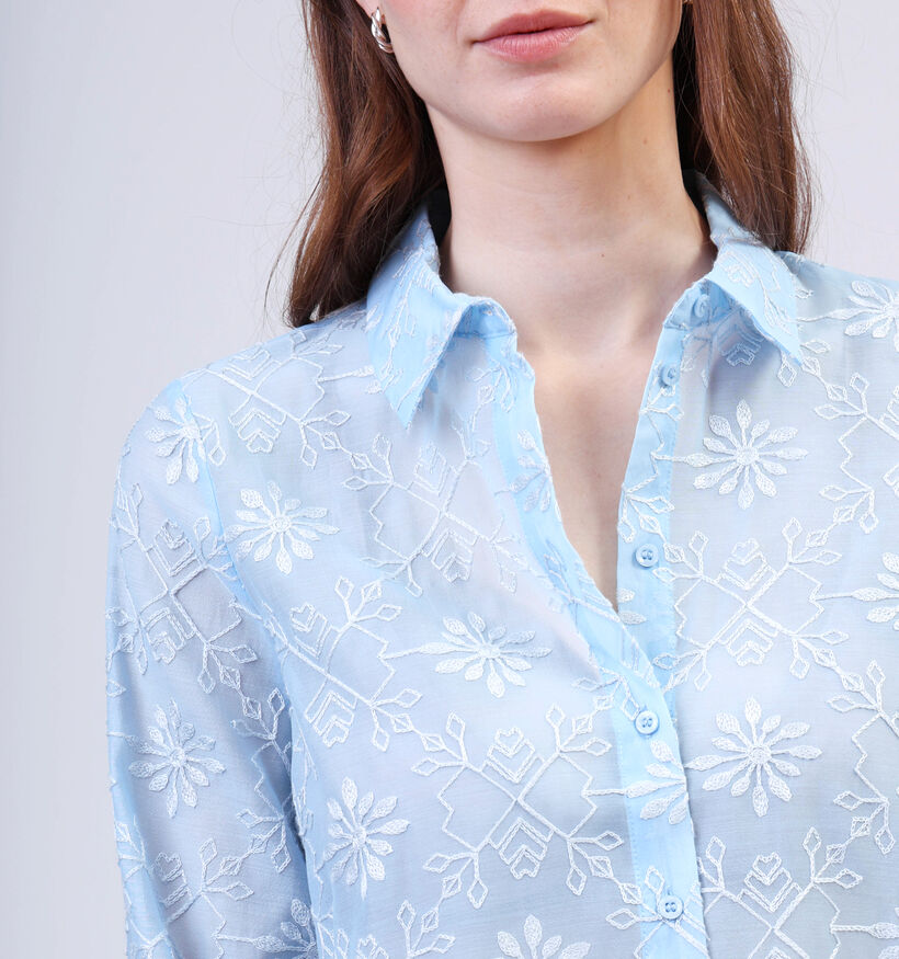 Vero Moda Nane Chemise en Bleu pour femmes (353156)