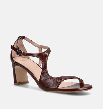 Zinda Sandales Marron/Bordeaux