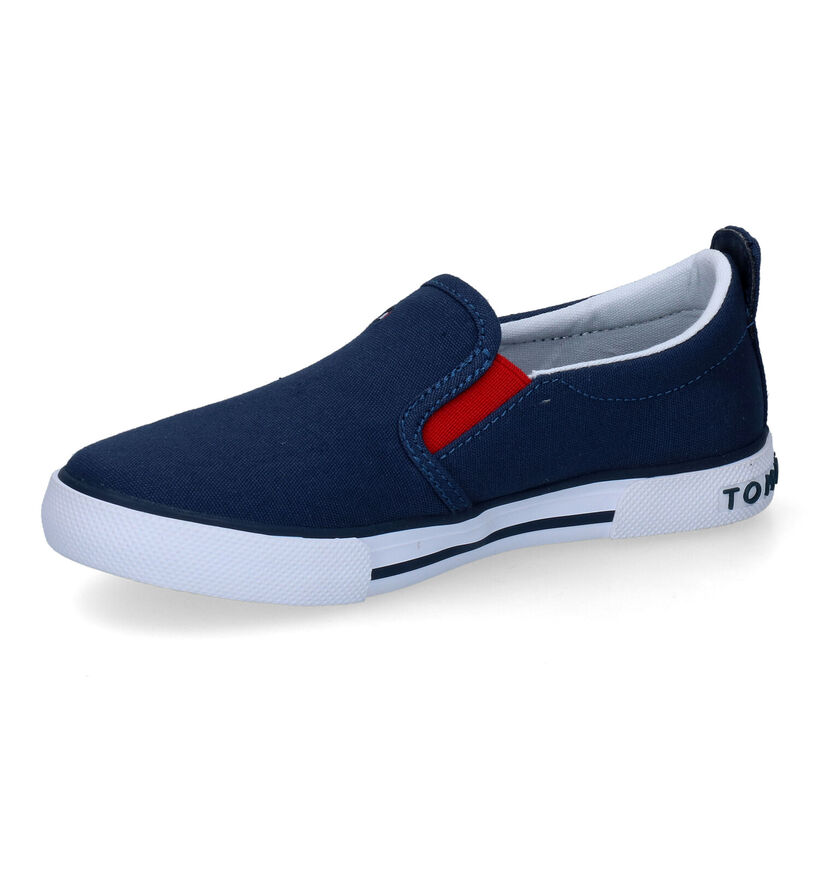 Tommy Hilfiger Baskets slip-on en Bleu pour garçons (303921)