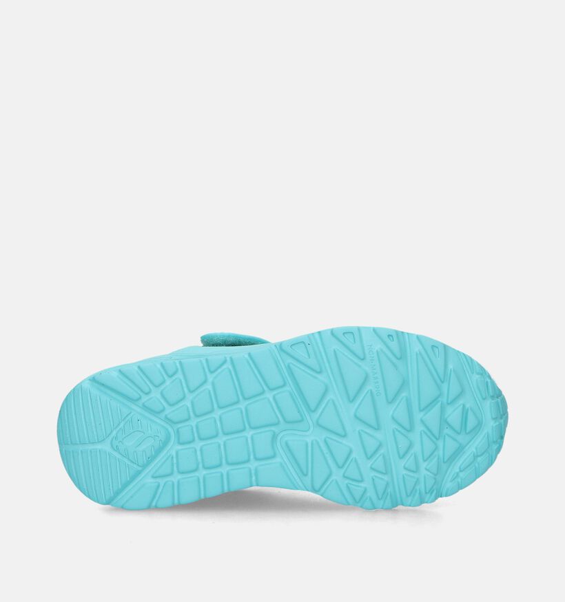 Skechers Uno Lite Turquoise Sneakers voor meisjes (335712)