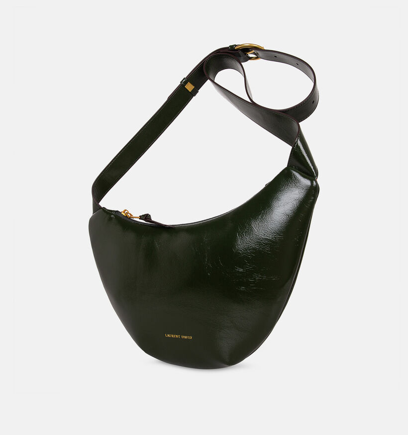 Laurent David Donkergroene Crossbodytas voor dames (381454)