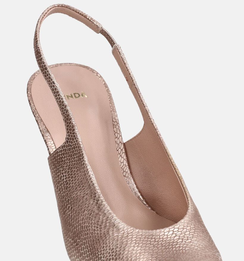 Zinda Escarpins slingback en Or pour femmes (373653)