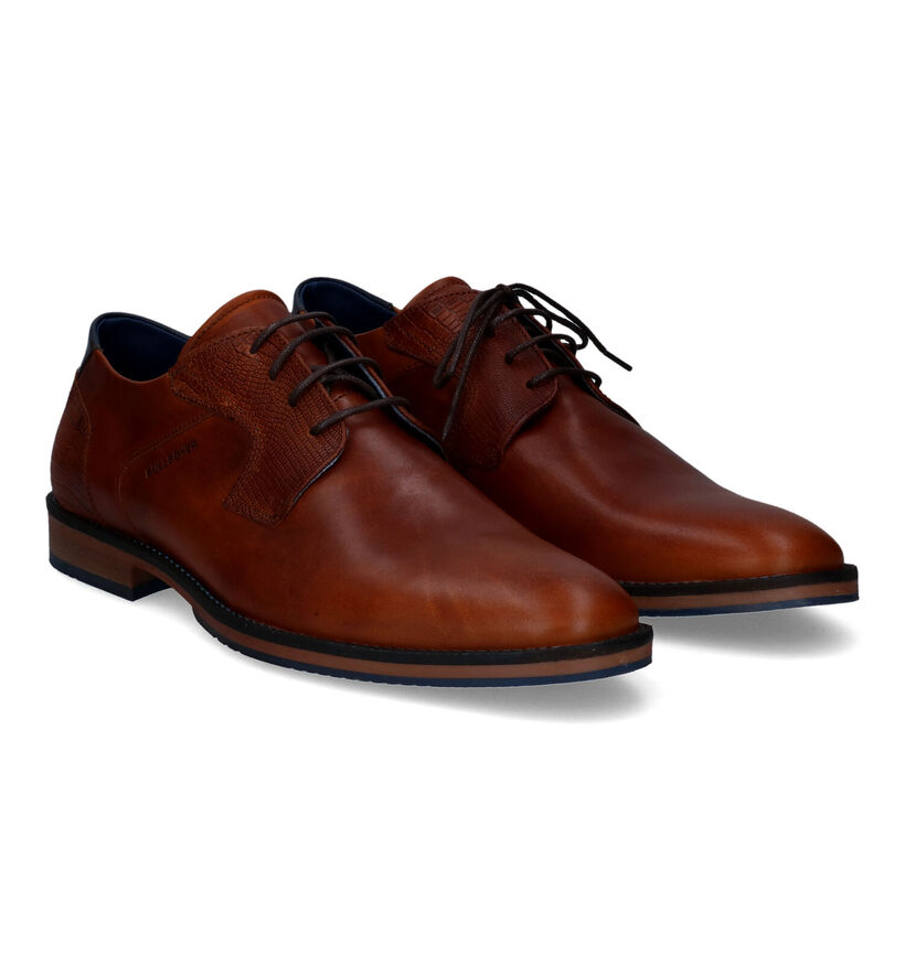 Bullboxer Chaussures classiques en Cognac pour hommes (313088) - pour semelles orthopédiques