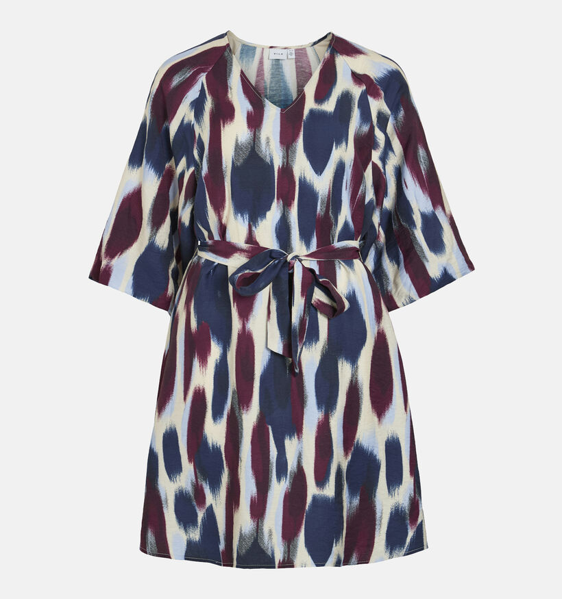 Vila Rano Robe courtes en Bleu/Bordeaux pour femmes (364084)