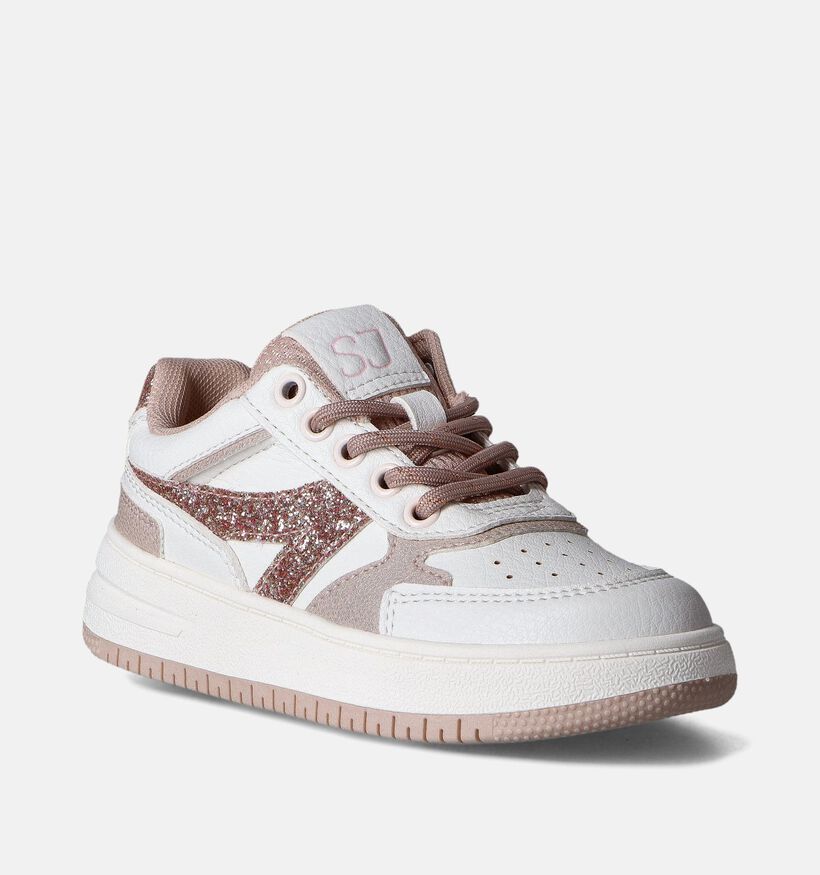 SJ Witte Sneakers voor meisjes (354166) - geschikt voor steunzolen