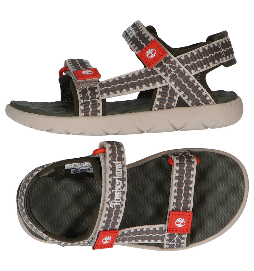 Timberland Perkins Row Webbing Groene Sandalen voor jongens (305833)