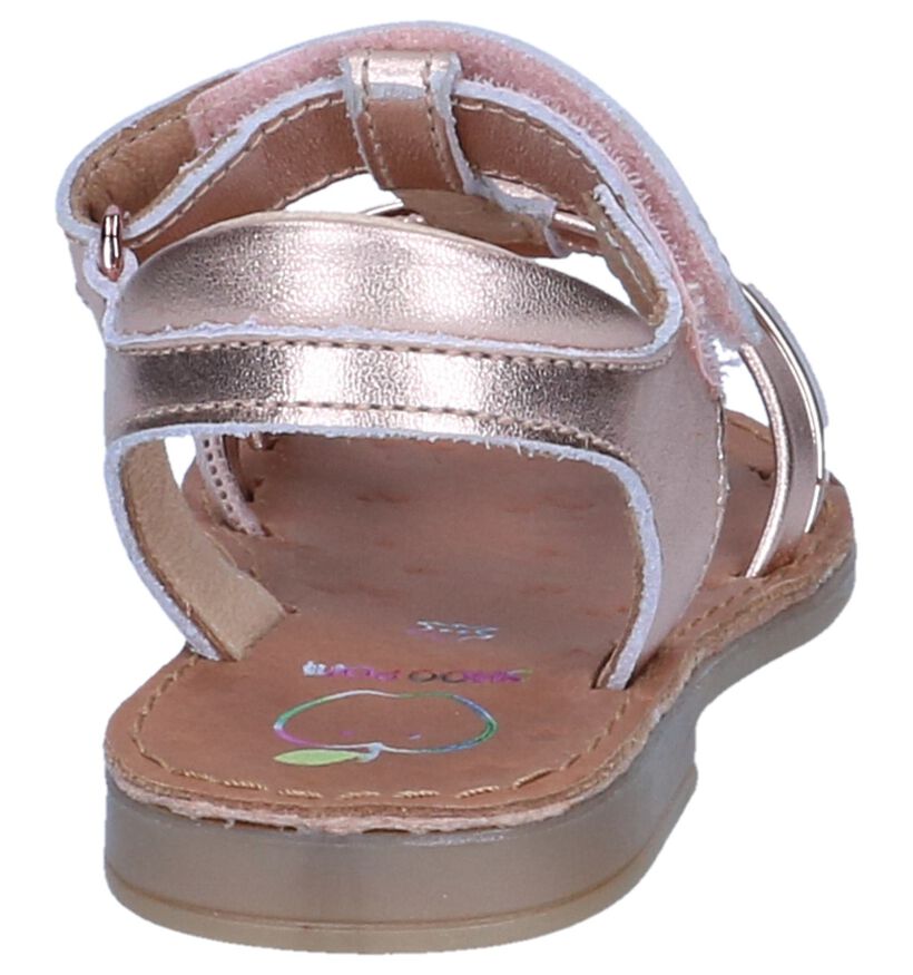 Rose Golden Sandalen Shoo Pom in leer (242887)