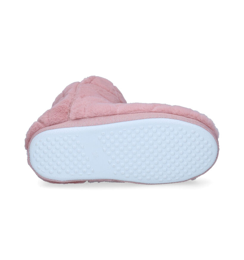 Marline Pantoufles fermées en Rose clair en textile (299111)