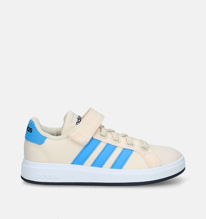 adidas Grand Court 2.0 EL Beige Sneakers voor jongens, meisjes (334845) - geschikt voor steunzolen