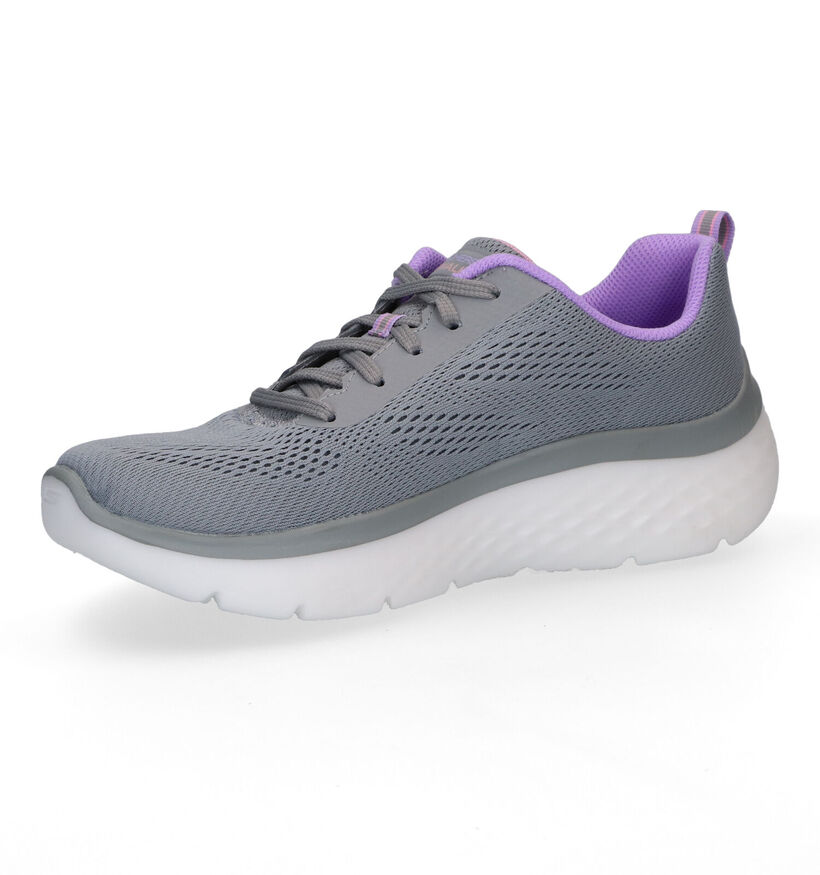 Skechers Go Walk Hyper Burst Space Insight Zwarte Sneakers voor dames (302116)