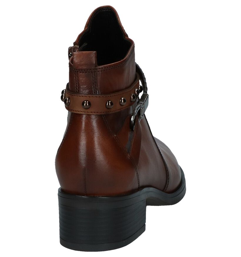 Gabor Best Fitting Cognac Geklede Boots in leer (231366)