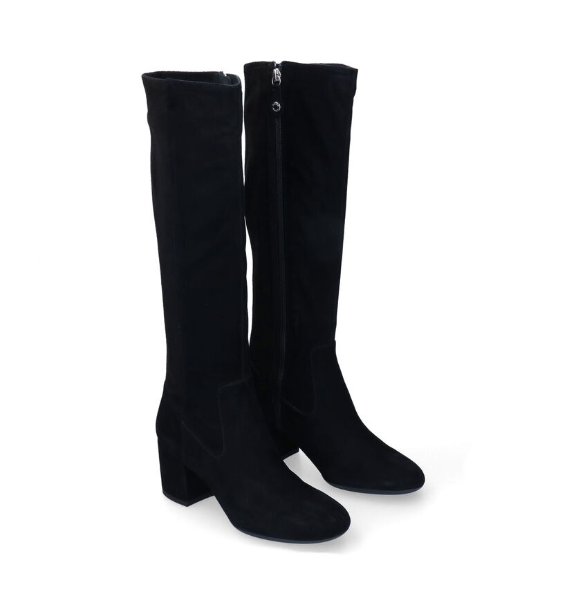 Geox Eleana Zwarte Laarzen in daim (313302)