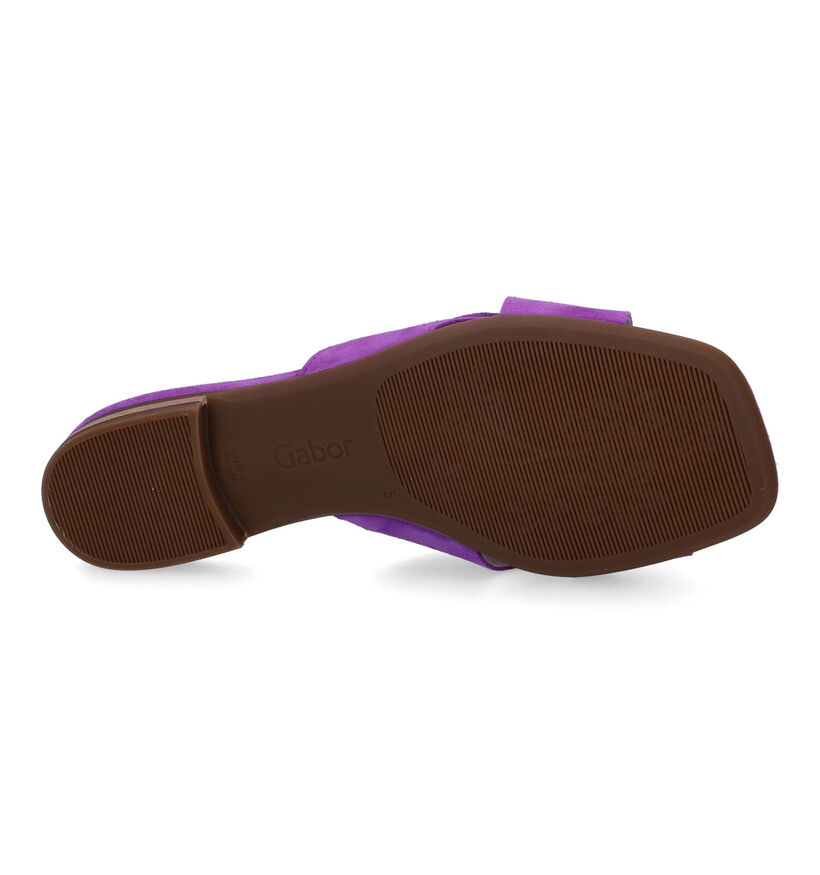 Comfort Nu-pieds plates en Violet pour femmes (312440)