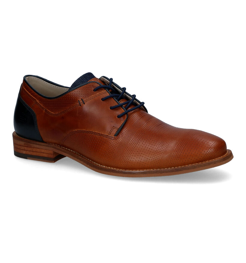 Bullboxer Chaussures classiques en Cognac pour hommes (314431) - pour semelles orthopédiques