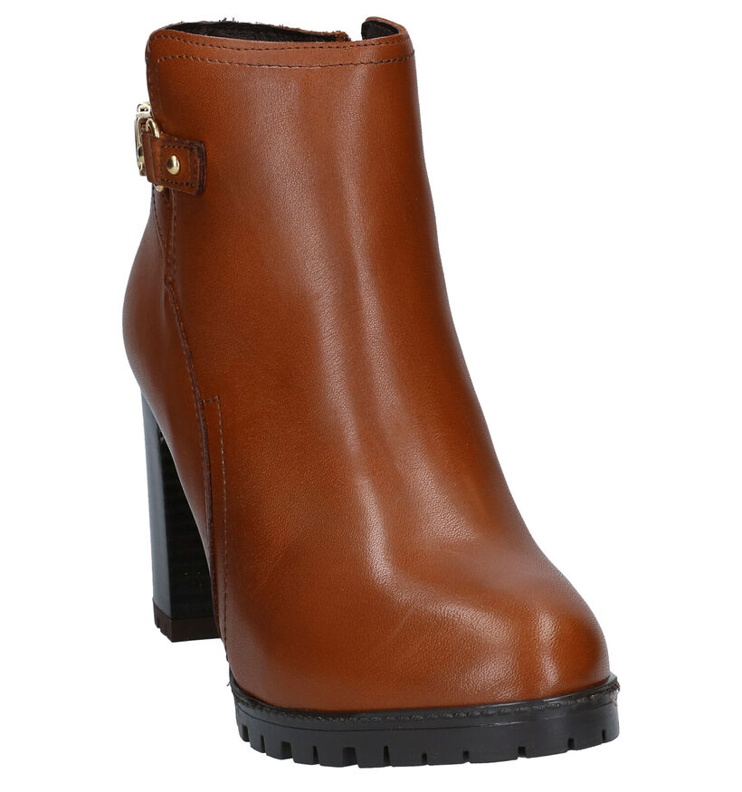 Scapa Cognac Enkellaarzen in leer (281259)