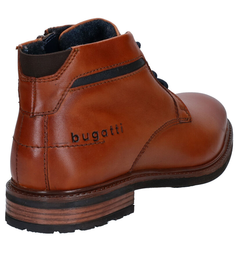 Bugatti Marcello Cognac Geklede Hoge Schoenen in leer (281726)