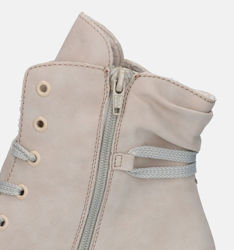 Rieker Beige Veterboots voor dames (328462)