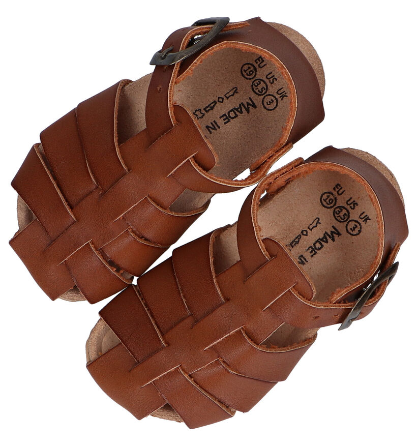 Made in Spain Sandales pour bébé en Cognac en simili cuir (287596)