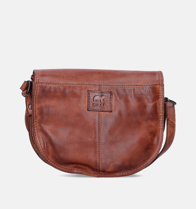 Bear Design Sac port&eacute; crois&eacute; en Cognac pour femmes (375789)